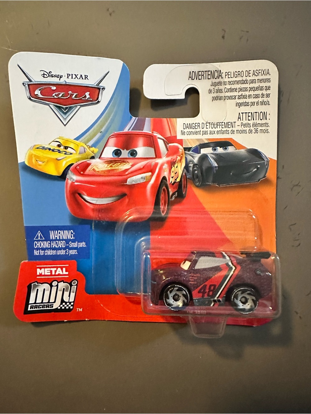Mattel Cars Metal Mini Racers #48 Purple and Black Die-Cast Car